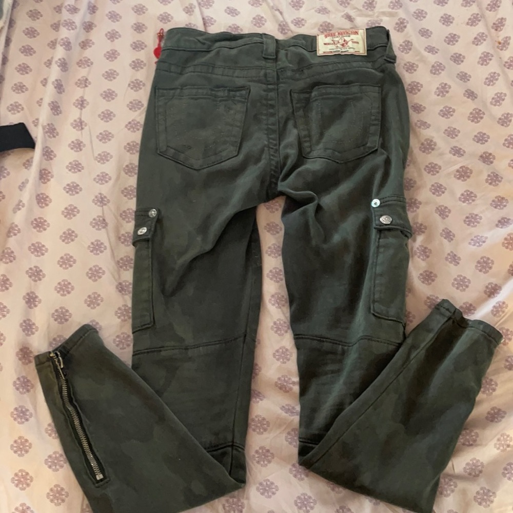 True Religion Army Fatigue Skinny Pants